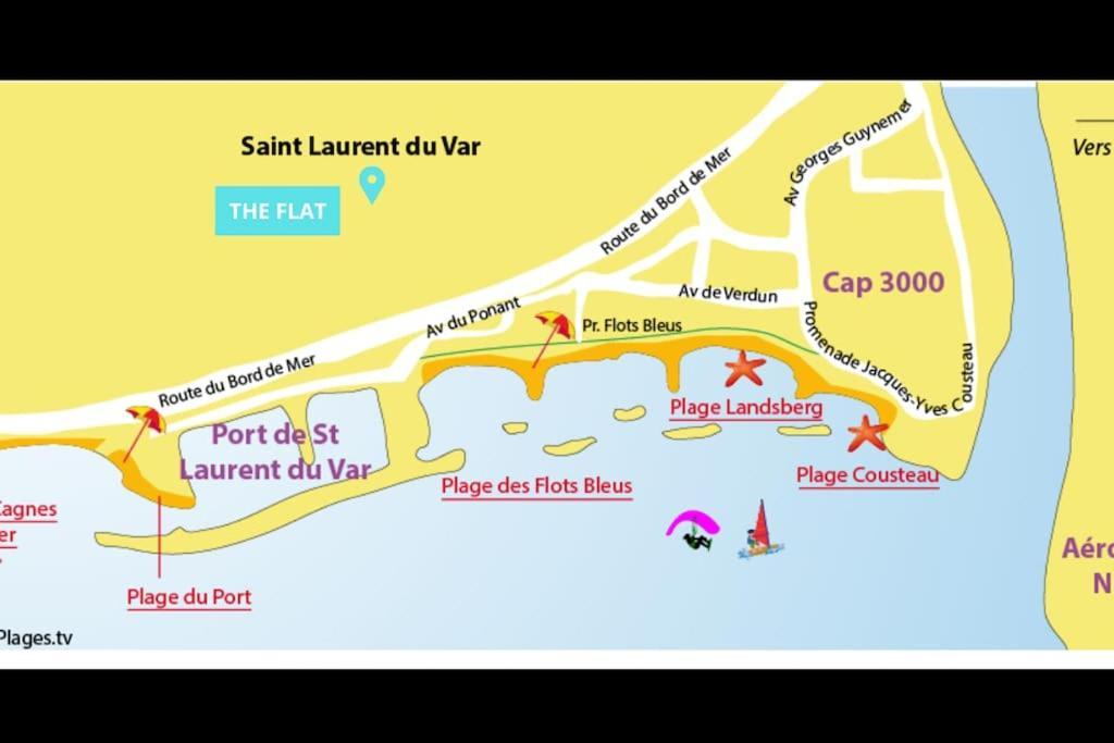 Lumineux, Tout Confort, Wifi & Terrace & Parking Saint-Laurent-du-Var Luaran gambar